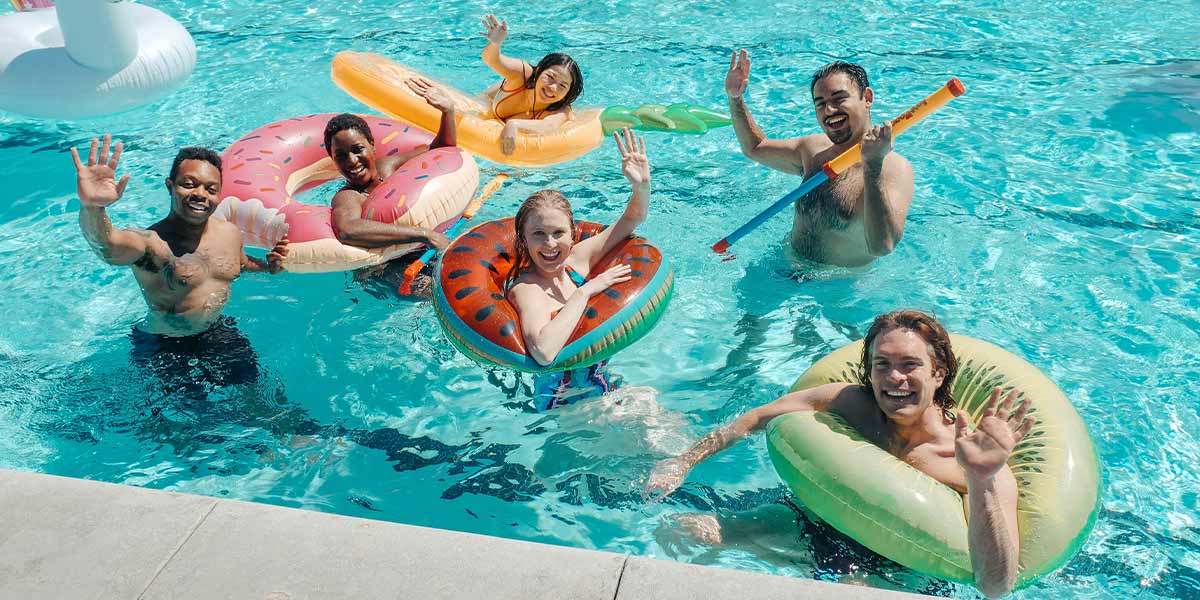 Swimming and Floating Friends Swimming & Floating Friends