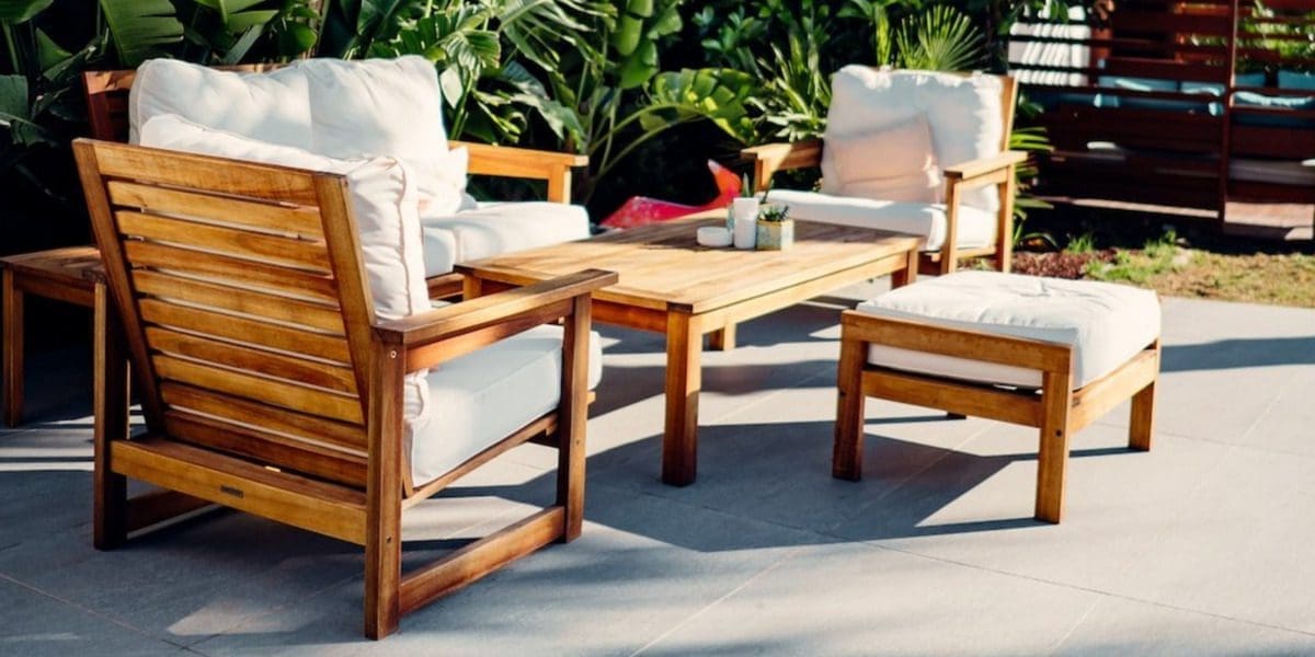 Outdoor Patio Furniture in Backyard Oasis